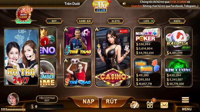 Cổng game HIT CLUB đẳng cấp chuẩn quốc tế