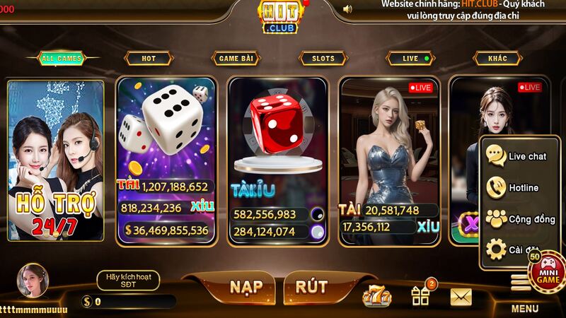 Cổng game HIT CLUB